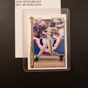 1992 The Upper Deck Company® BARRY BONDS, Pittsburgh Pirates™ Upper Deck Holo